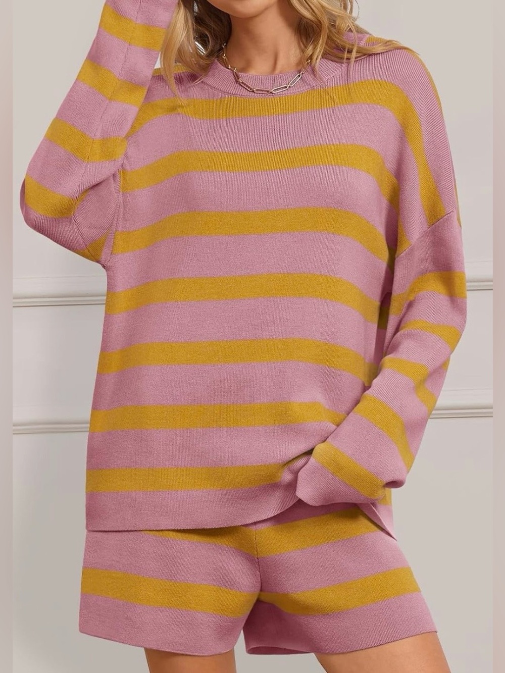 Merokeety two piece sweater lounge set